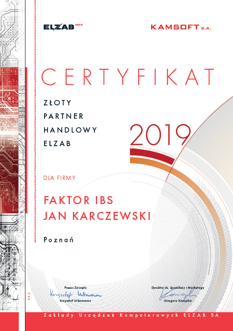 Faktor IBS - Złoty Partner ELZAB S.A.