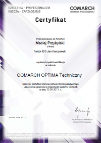 Faktor IBS - Comarch Optima Techniczny